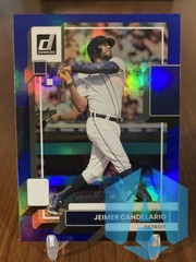 2022 Donruss Jeimer Candelario Holo Blue Parallel Detroit Tigers #86